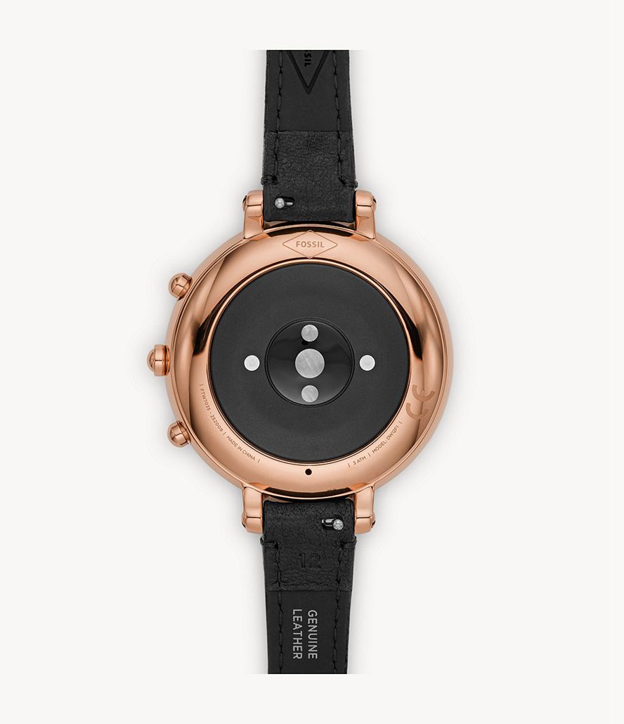 Fossil Smartklokke Outlet Oslo Hybrid Hr Monroe L r Dame Svarte